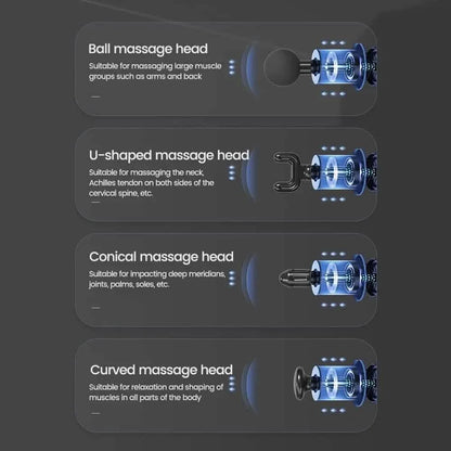 6-Speed Massage Gun Percussion Massager Deep Tissue Muscle Vibrating Relax