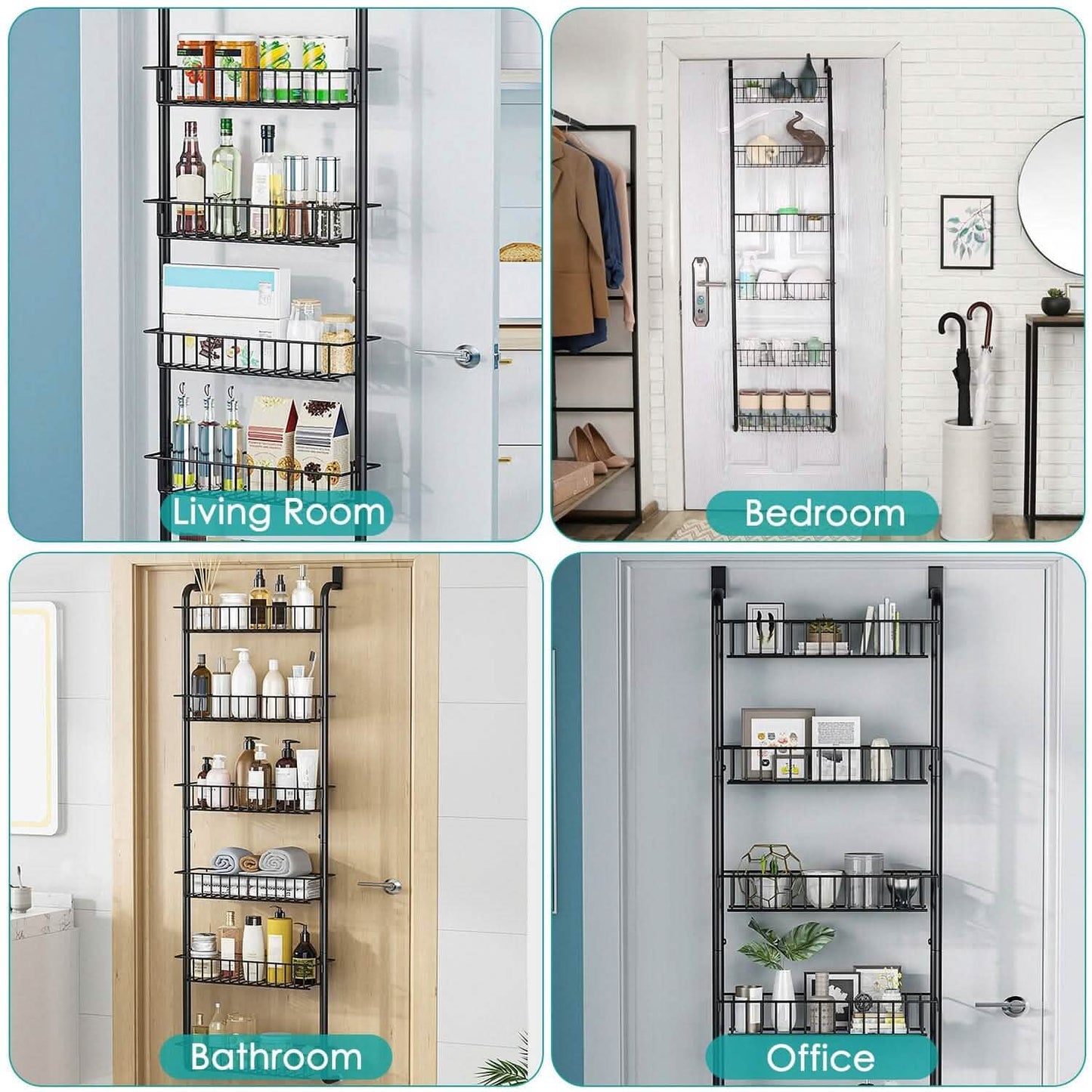 6-Tier Over Door Pantry Organizer