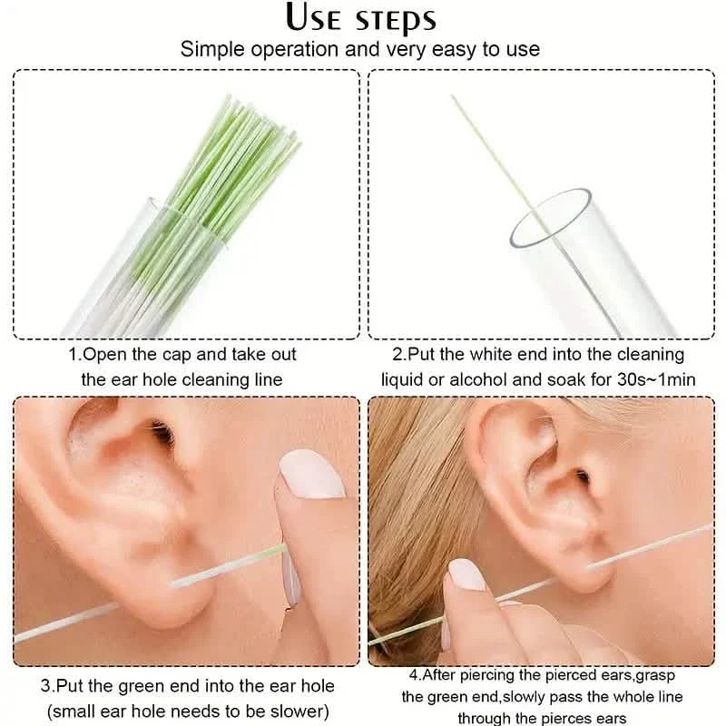 60-Pieces: Ear Hole Cleaning Lines