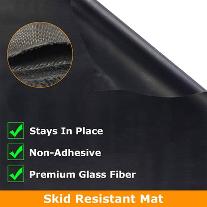 60 x 39" Under Grill Mat Folding Oil Absorbent Reusable Water Resistant