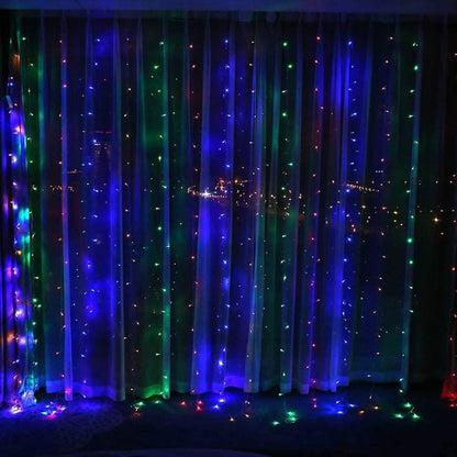 600 LED Waterproof String Fairy Curtain Lights Window Lights