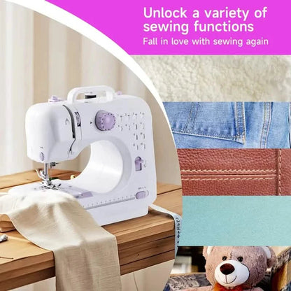 Pro Portable Electric Sewing Machine – 12 Stitches, Adjustable Speed, Multifunctional