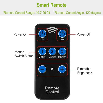 60LEDs Solar PIR Motion Sensor Remote Control Wireless Lamp