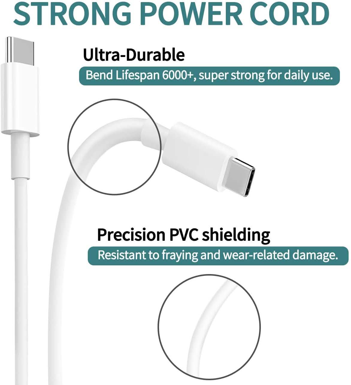 61W USB C Charger Power Adapter for MacBook