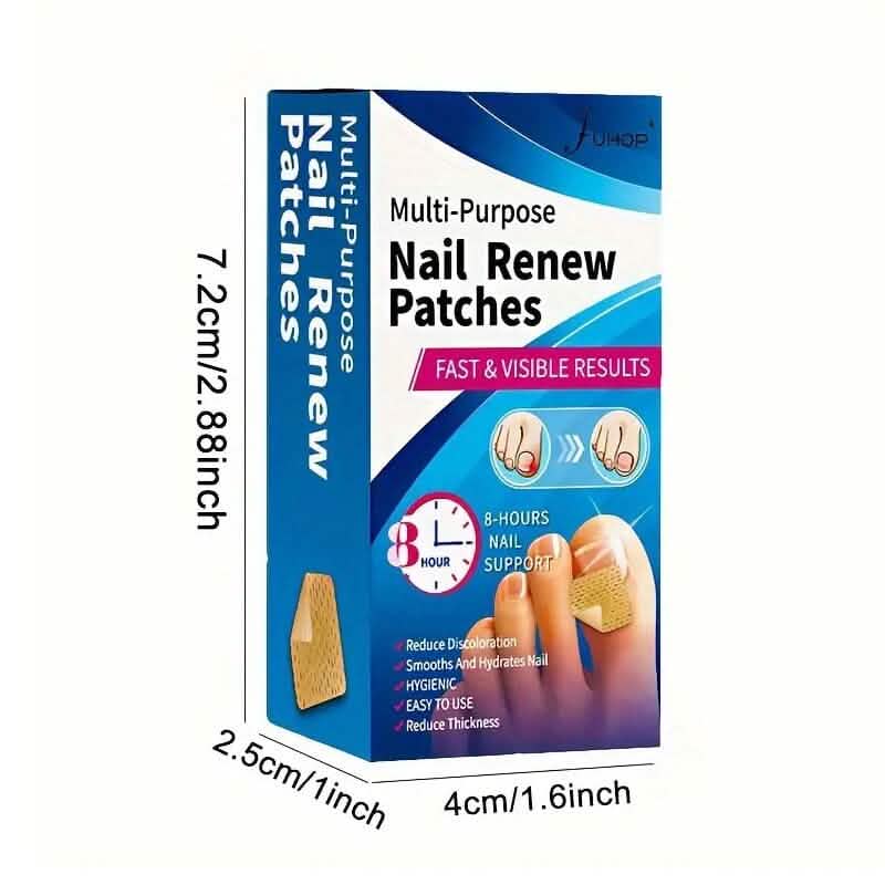 64-Pieces: Extra Strength Toenail Treatment Nail Repair Patches