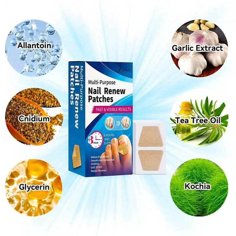 64-Pieces: Extra Strength Toenail Treatment Nail Repair Patches