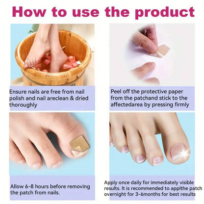 64-Pieces: Extra Strength Toenail Treatment Nail Repair Patches
