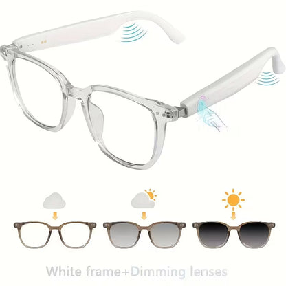 2025 Wireless Smart Glasses – Auto-Dimming, Touch Control, Hands-Free Audio