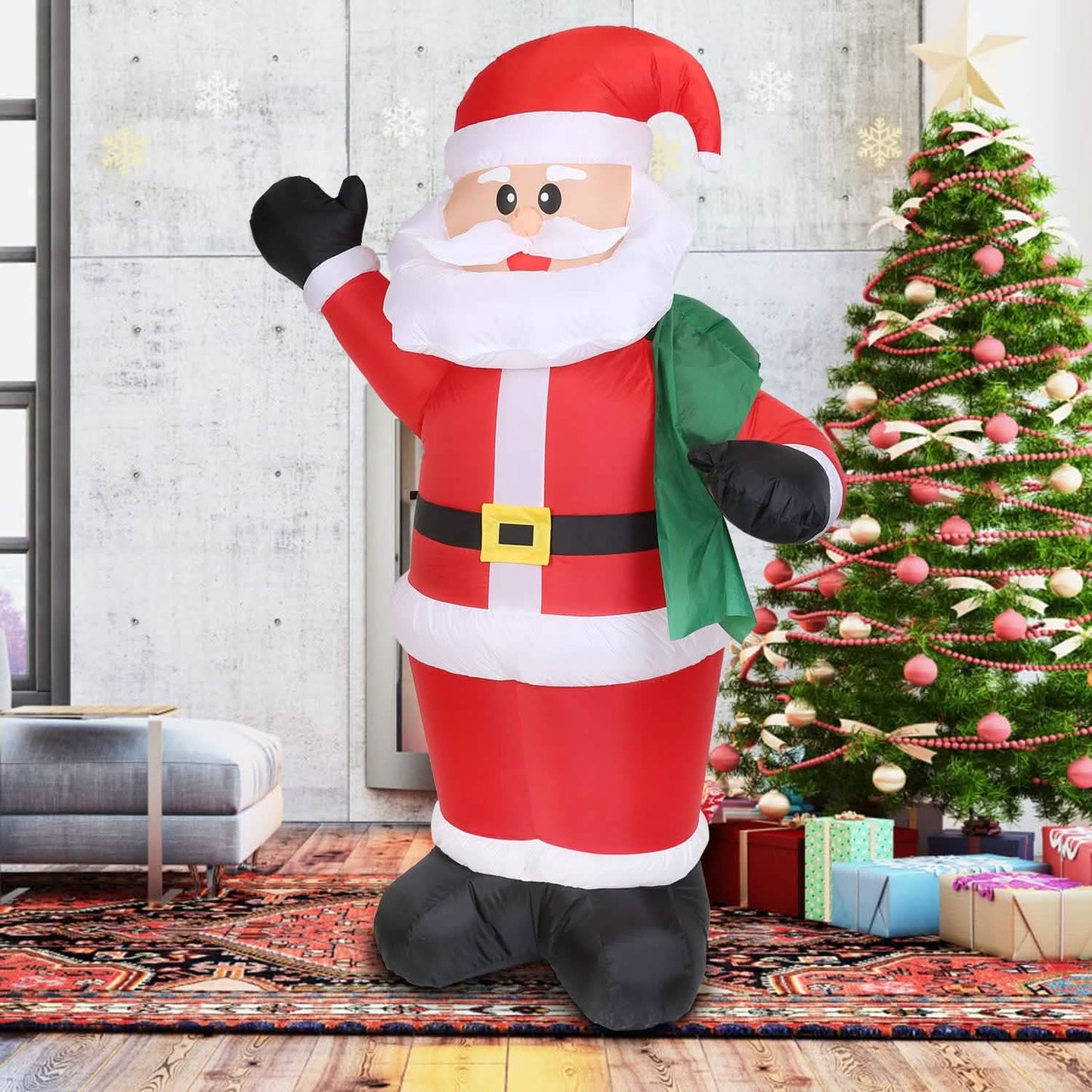6.4ft Inflatable Christmas Giant Santa Claus