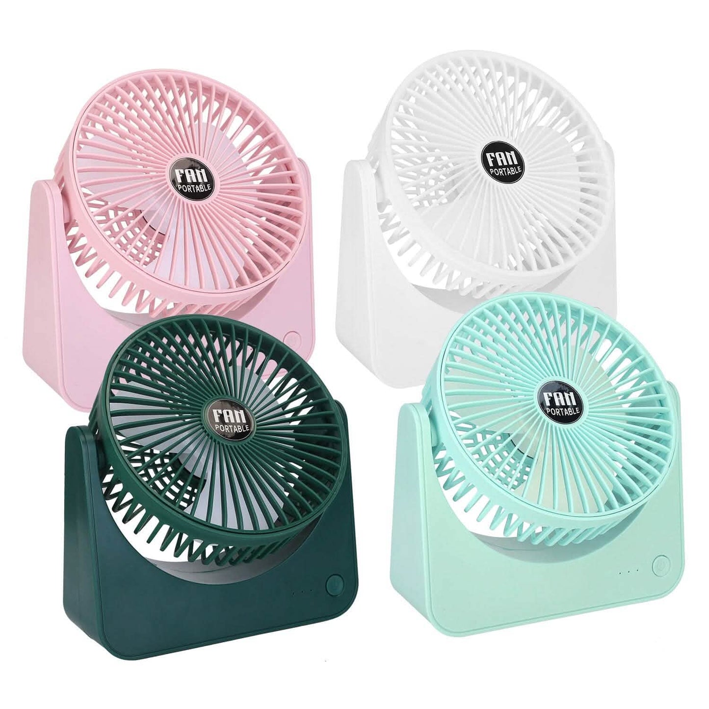 6.5" Desk Fan USB Powered 3 Speeds