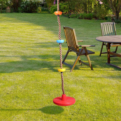 6.5 Ft. Climbing Rope Swing Disc Swing Seat for Kids
