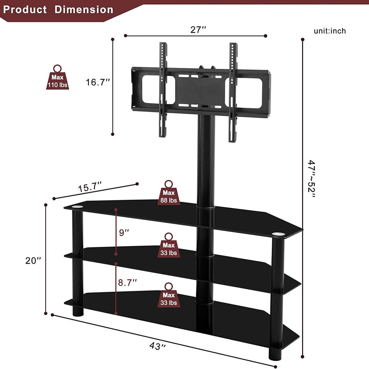 65-Inch Universal TV Stand