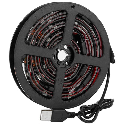 6.56ft TV LED Backlight RGB Strip Light USB Monitor Lighting