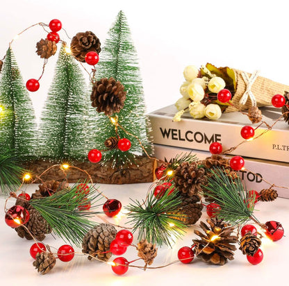 6.5Ft. 20 LED Christmas Garland with Lights