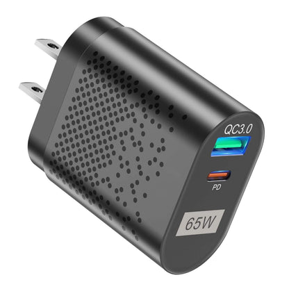 65W Type C Fast Wall Charger PD QC3.0 Adapter