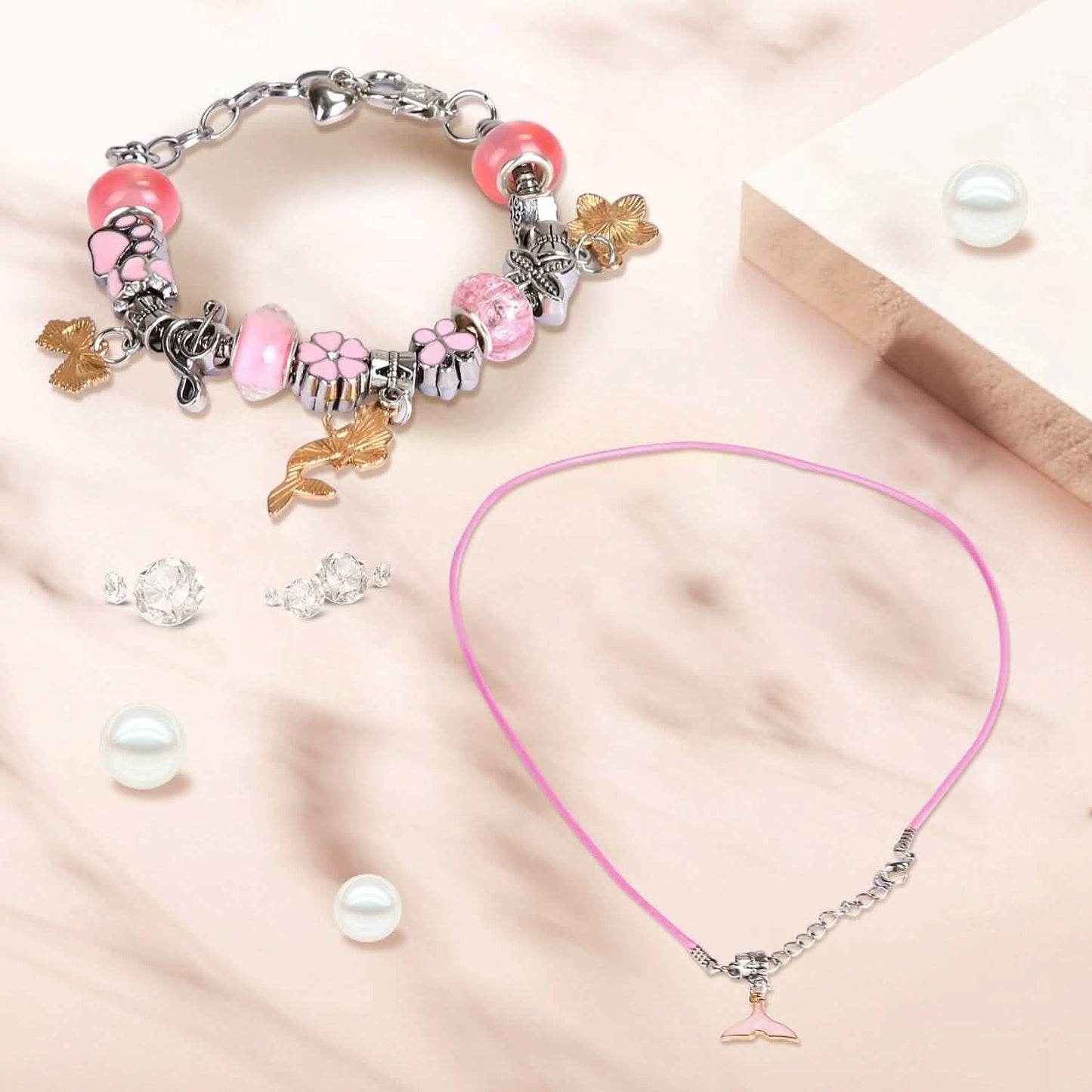 66-Pieces: Charm Bracelet Making Kit