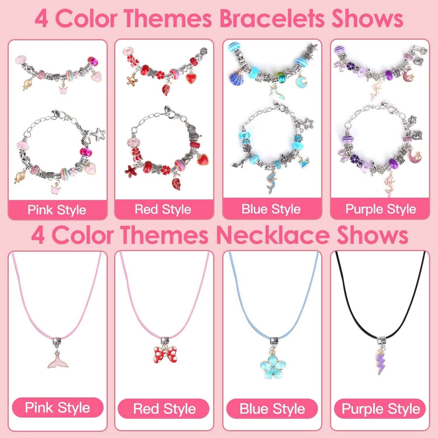 66-Pieces: Charm Bracelet Making Kit