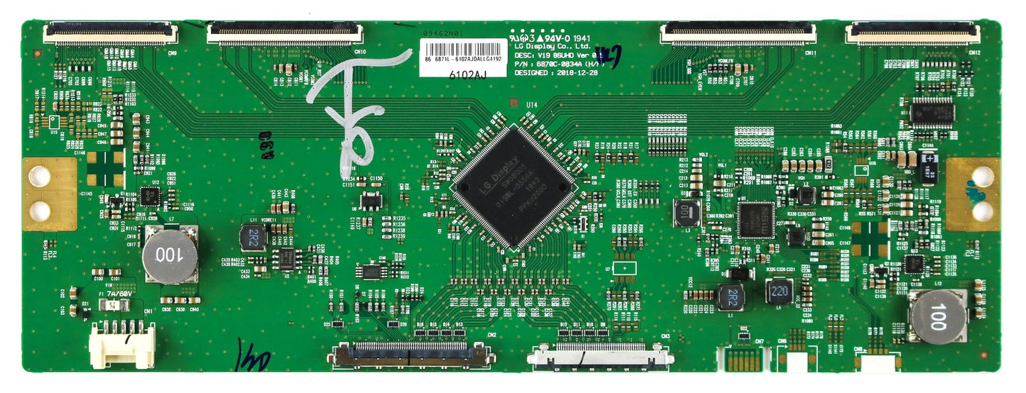 LG 6871L-6102A 6871L-6102B 6871L-6102D (6870C-0834A) T-Con Board