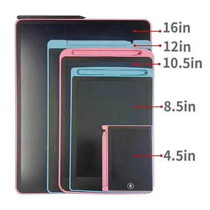 Digital LCD Writing Tablet with Stylus Pen – Reusable Wipeable Dry-Erase Doodle & Drawing Board