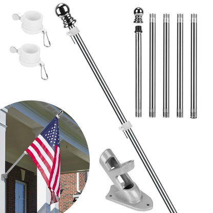 6Ft Stainless Steel Wall Mounted Flag Pole