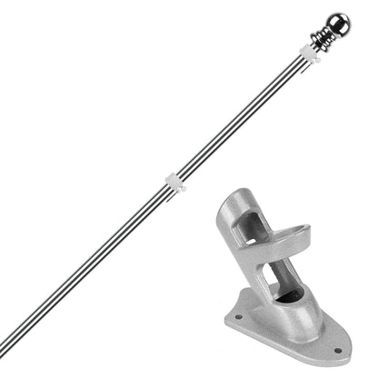 6Ft Stainless Steel Wall Mounted Flag Pole