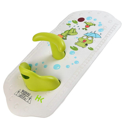 6M+ Infant Toddler Tub Seat Non-slip Safety Chair with Heat Sensitive Bath Mat