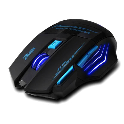 7 Buttons LED Optical Wireless Gaming Mouse