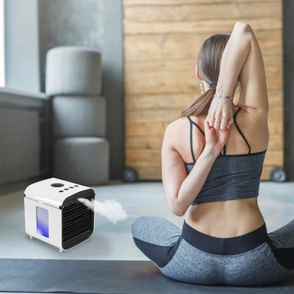 7-Color Change Portable Mini Air Conditioner Cooling Fan