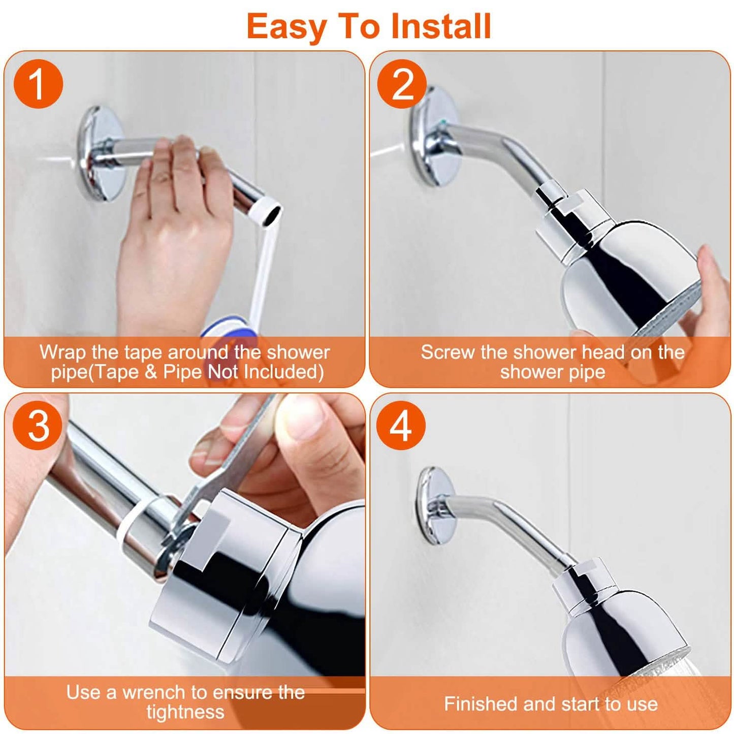 7 Color Changing LED Shower Head