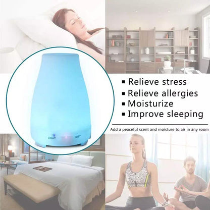 7 Color LED 200ML Ultrasonic Essential Oil Aroma Diffuser and Humidifier with Remote
