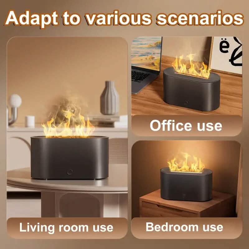 7-Color Simulated Flame Humidifier Aromatherapy Machine