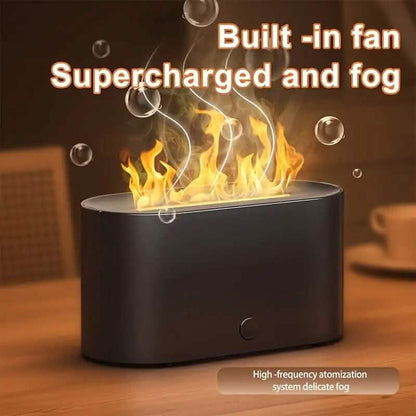 7-Color Simulated Flame Humidifier Aromatherapy Machine