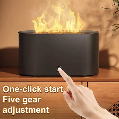 7-Color Simulated Flame Humidifier Aromatherapy Machine