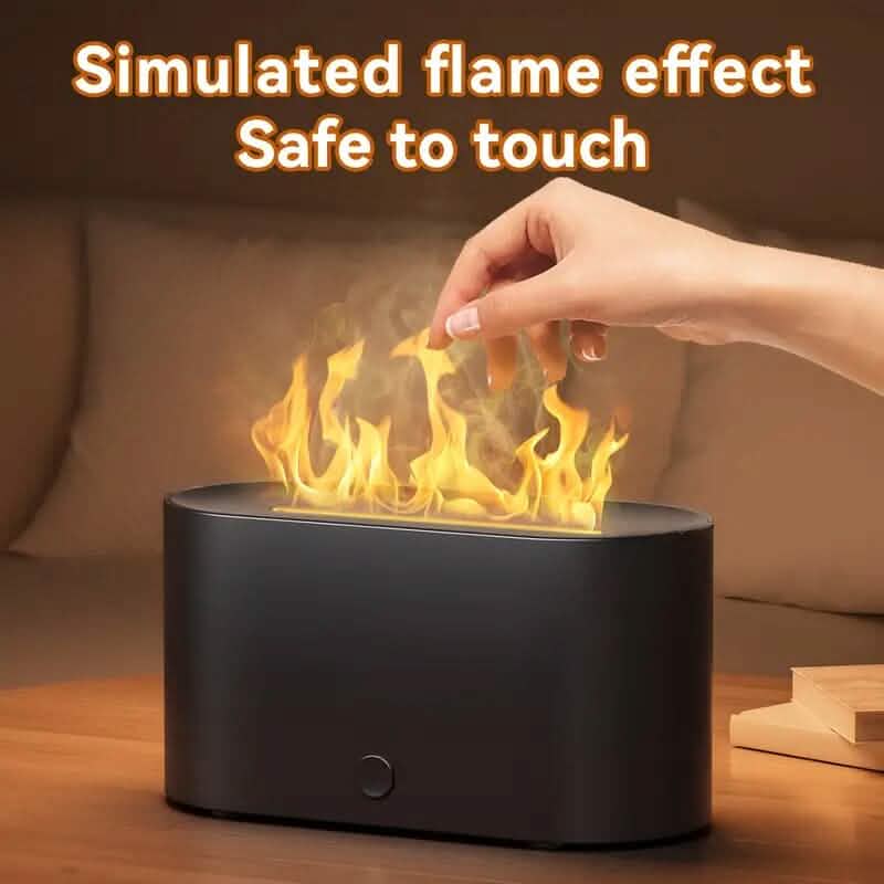 7-Color Simulated Flame Humidifier Aromatherapy Machine