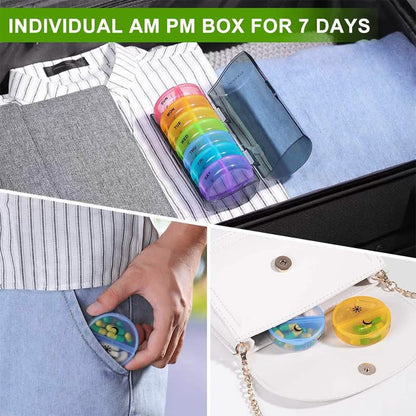 7 Day Pill Box With Carrying Case