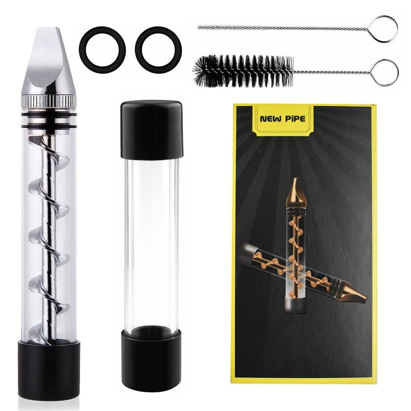 7-in-1 Grinder Blunt Kit with Smoking Metal Tip Cleaning Brush
