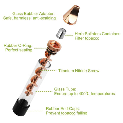 7-in-1 Grinder Blunt Kit with Smoking Metal Tip Cleaning Brush