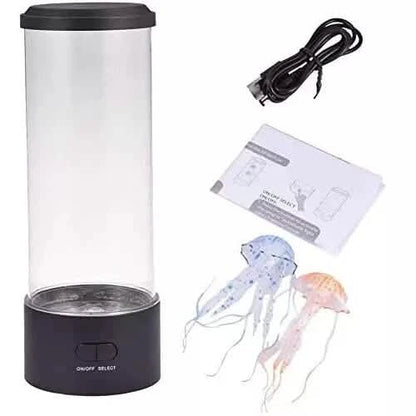 7" Jellyfish Lava Lamp Aquarium - Vibrant LED Lighting with 7 Dynamic Color Changing Settings