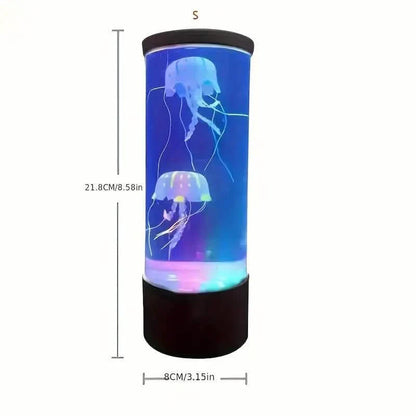 7" Jellyfish Lava Lamp Aquarium - Vibrant LED Lighting with 7 Dynamic Color Changing Settings
