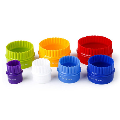 7-Pack: Premium Quality Two-Sided Biscuit Cutter Set For Cookies And Fondant Cakes