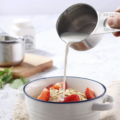 7-Piece: Stainless Steel Measuring Cups