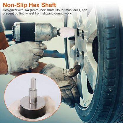 7-Pieces Set: Wheels Polishing Pads Car Buffing