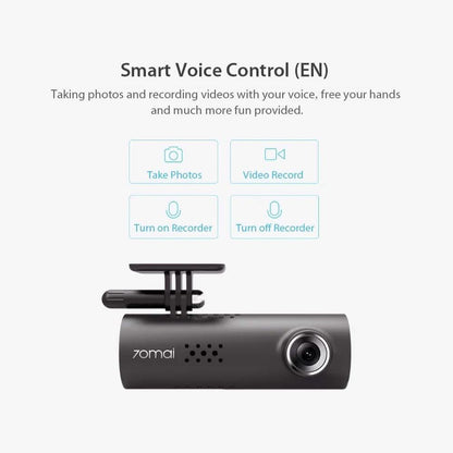 70mai Smart Dash Cam - 1S Car DVR 1080P HD Night Vision Voice Control