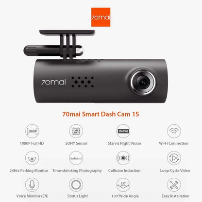 70mai Smart Dash Cam - 1S Car DVR 1080P HD Night Vision Voice Control