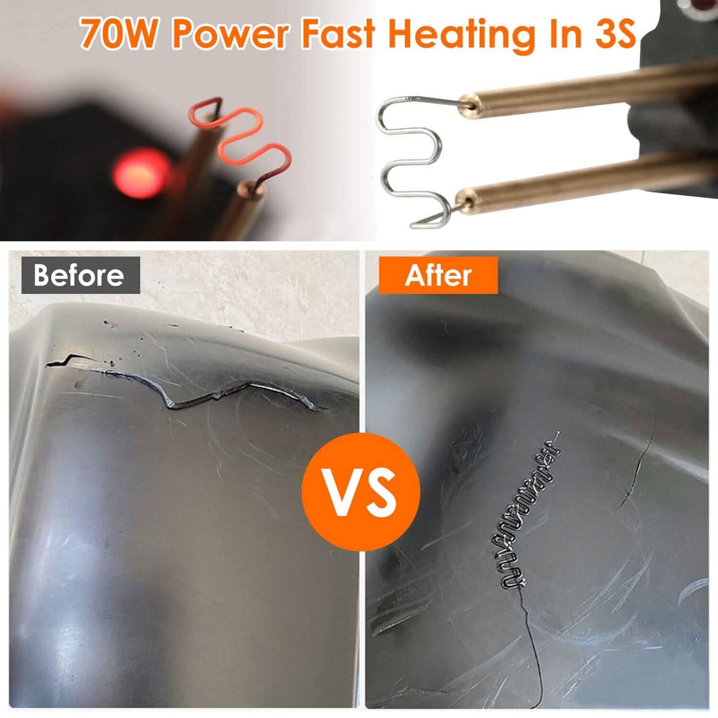 70W Plastic Welder Car Bumper Repair Kit