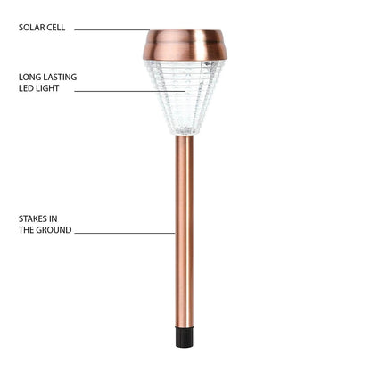 6-Pack: EcoThink Outdoor Solar LED Pathway Light