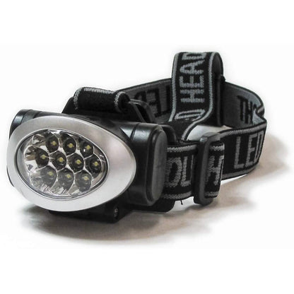 3-Pack: Impecca Water Resistant 20 Lumens 10 LED Headlamp