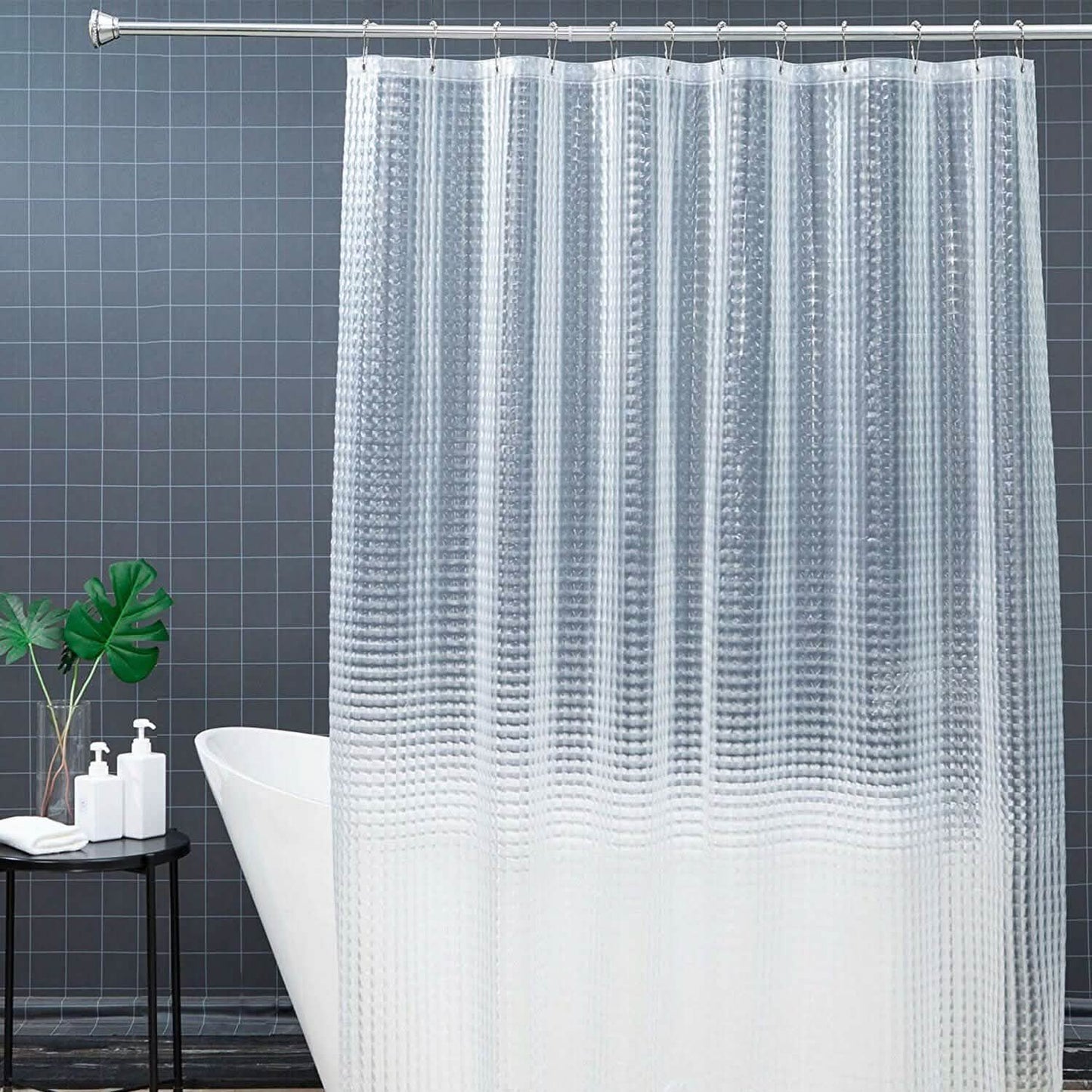 72 Inch FITNATE EVA Shower Clear Curtain Liner