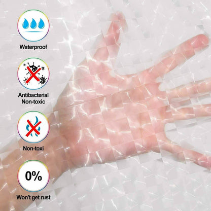 72 Inch FITNATE EVA Shower Clear Curtain Liner