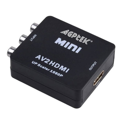 720p 1080p AGPtek Mini Composite AV CVBS 3RCA to HDMI Video Converter Adapter